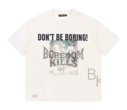 Boredom Kills 'Don't Be Boring' Tee (White)