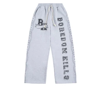 Boredom Kills 'BK University' Sweatpants (Gray)