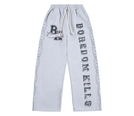 Boredom Kills 'BK University' Sweatpants (Gray)