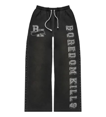 Boredom Kills Collegiate Sweats Black