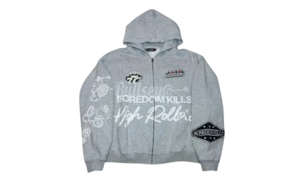 Boredom Kills High Rollers Grey Hoodie